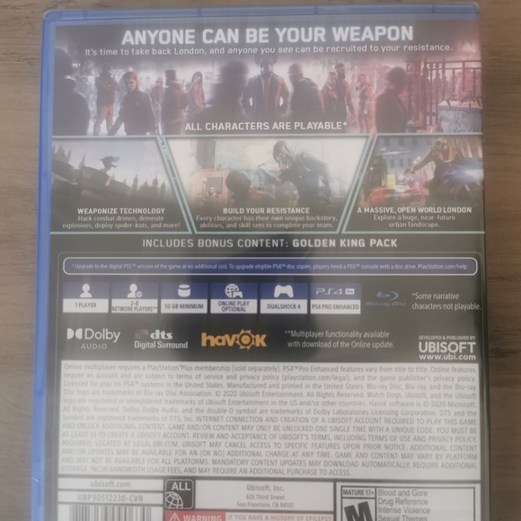 Watch Dogs: Legion For Playstation 4 - Picture 2 of 3